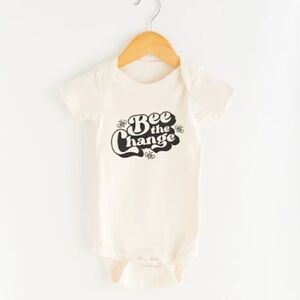 NATURE SUPPLY CO | New with tags | Bee the change onesie | organic cotton